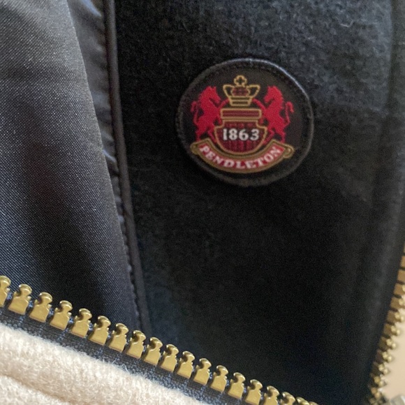 Women’s Pendleton Jacket Large NWT CharCamel Plaid - Picture 8 of 11